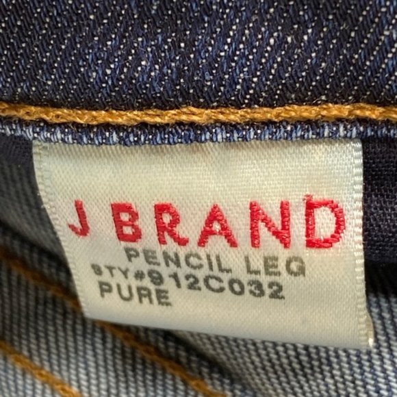 J Brand Jeans Pencil Leg Skinny Denim Jean Pure Blue Womens Size 27 - Picture 6 of 10
